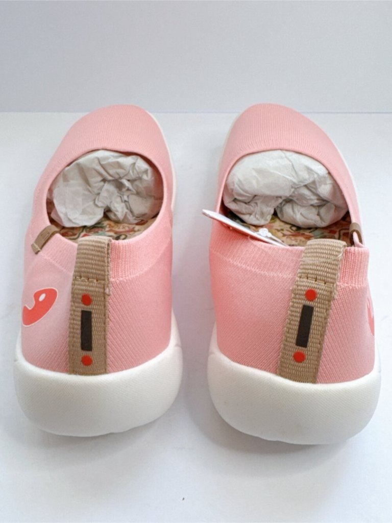 Women’s Size 9 Uin Valencia Knitted Pink Slip-On Shoes Comfort Flats — image 6 of 8